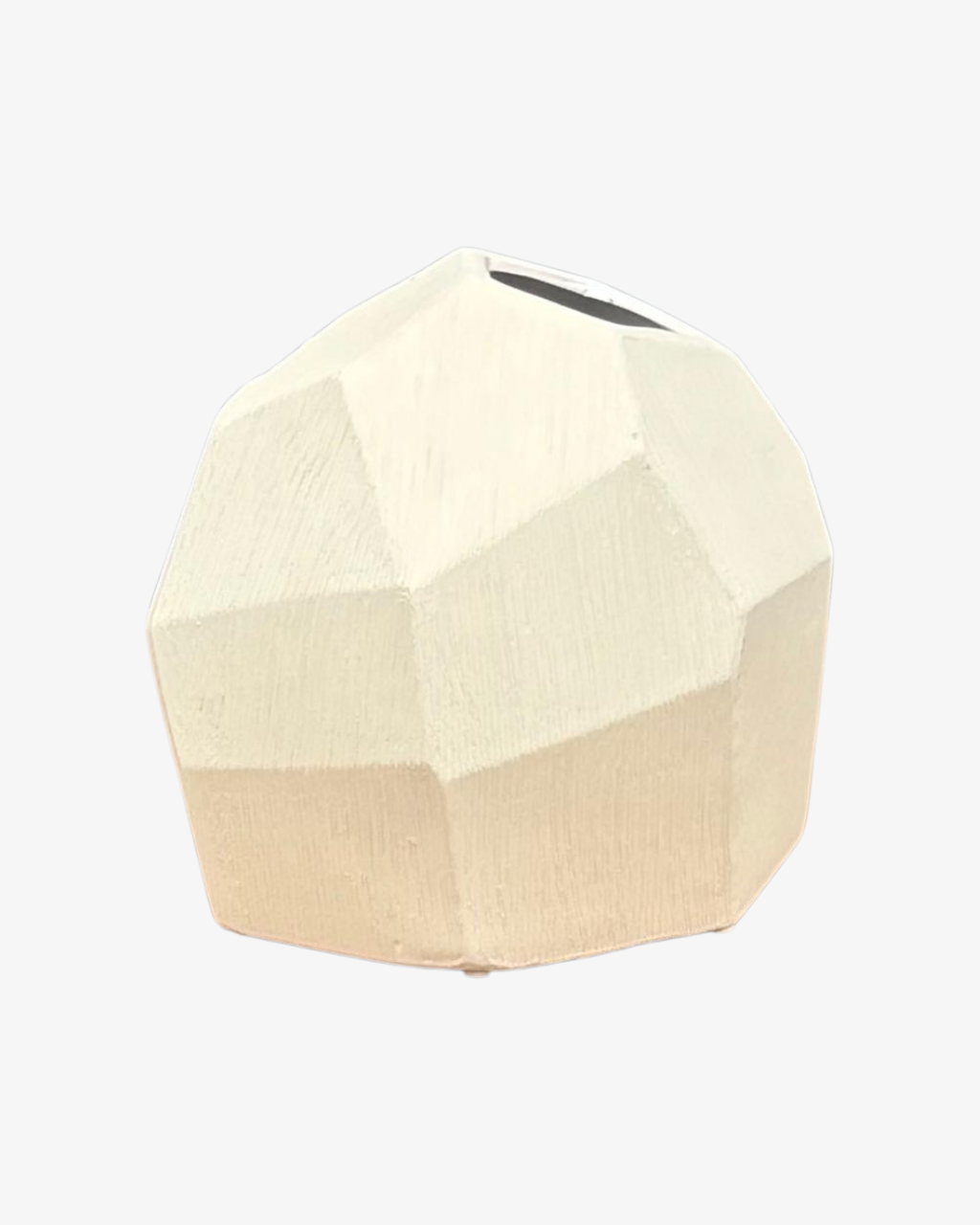 Jarrón de Cerámica Geométrico Texturizado Volkan - 23 cm