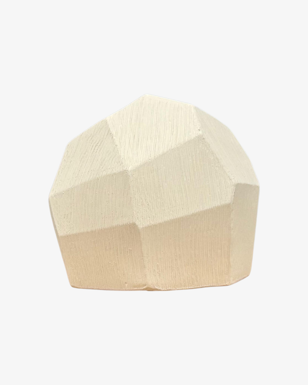 Jarrón de Cerámica Geométrico Texturizado Volkan - 23 cm