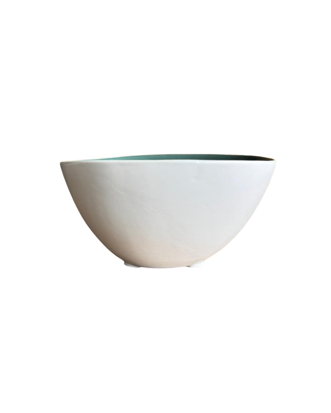 Bowl decorativo blanco y verde