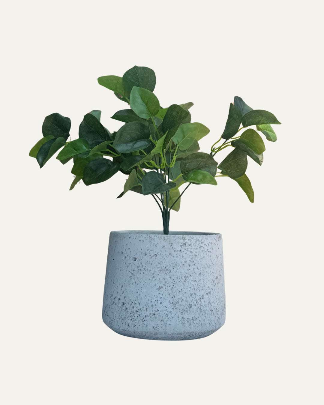 Macetero blanco con textura porosa - Cádiz