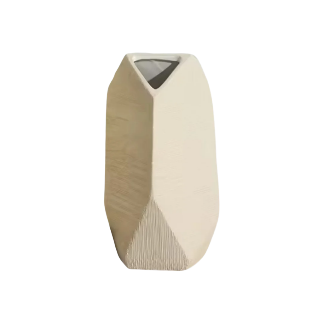 Jarrón beige - 26 cm.