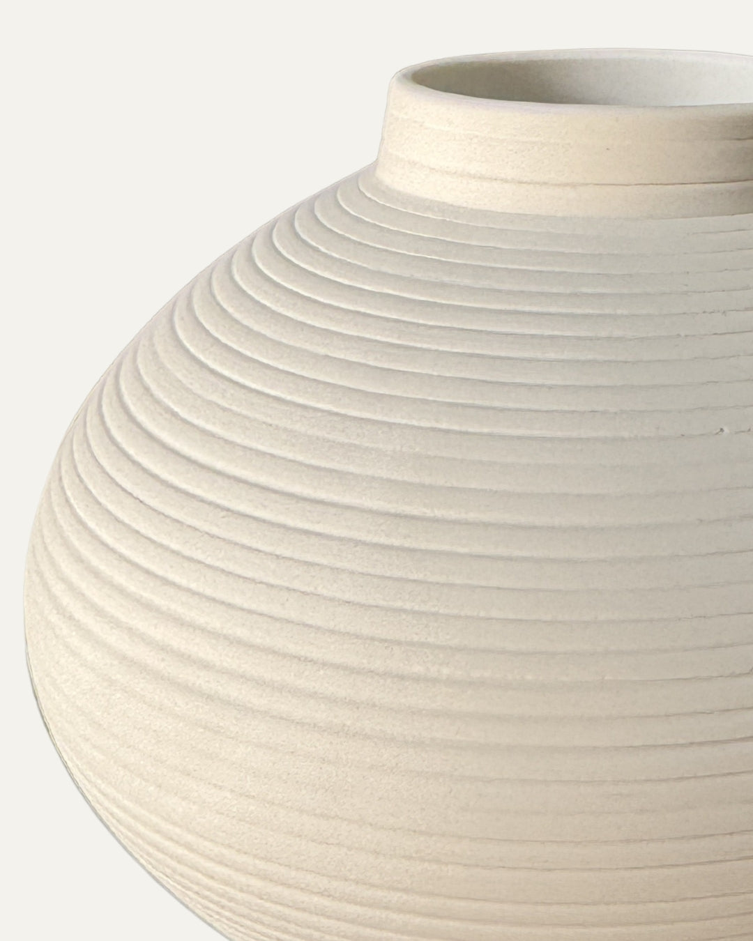 Jarrón de cerámica blanco Kuppel - 25 cm alto