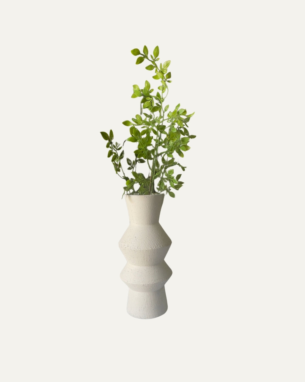 Jarrón terracota con silueta zigzag 30 cm. -  Twist