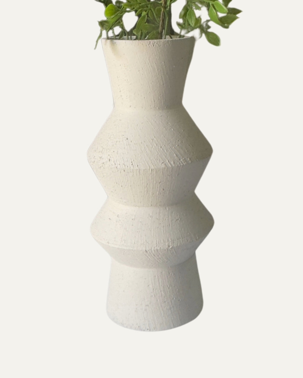 Jarrón terracota con silueta zigzag 30 cm. -  Twist