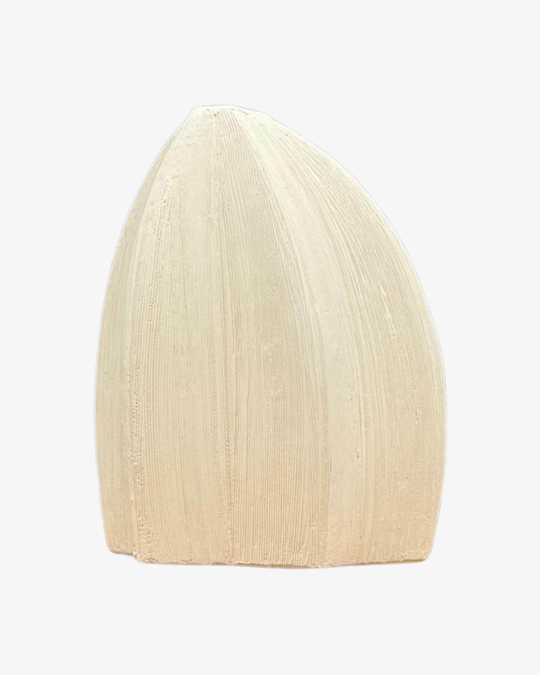 Jarrón de cerámica con pliegues geométricos Finne