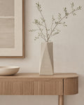 Jarrón de cerámica beige texturizado - Bue