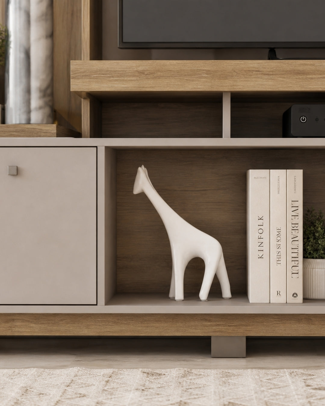Figura Decorativa de Jirafa Minimalista
