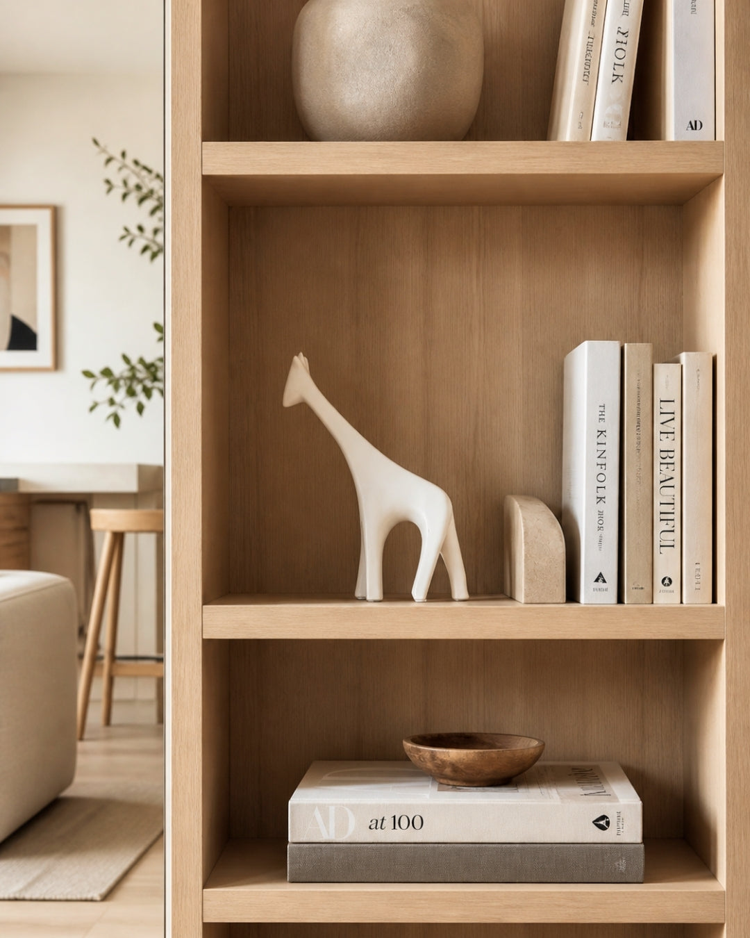 Figura Decorativa de Jirafa Minimalista
