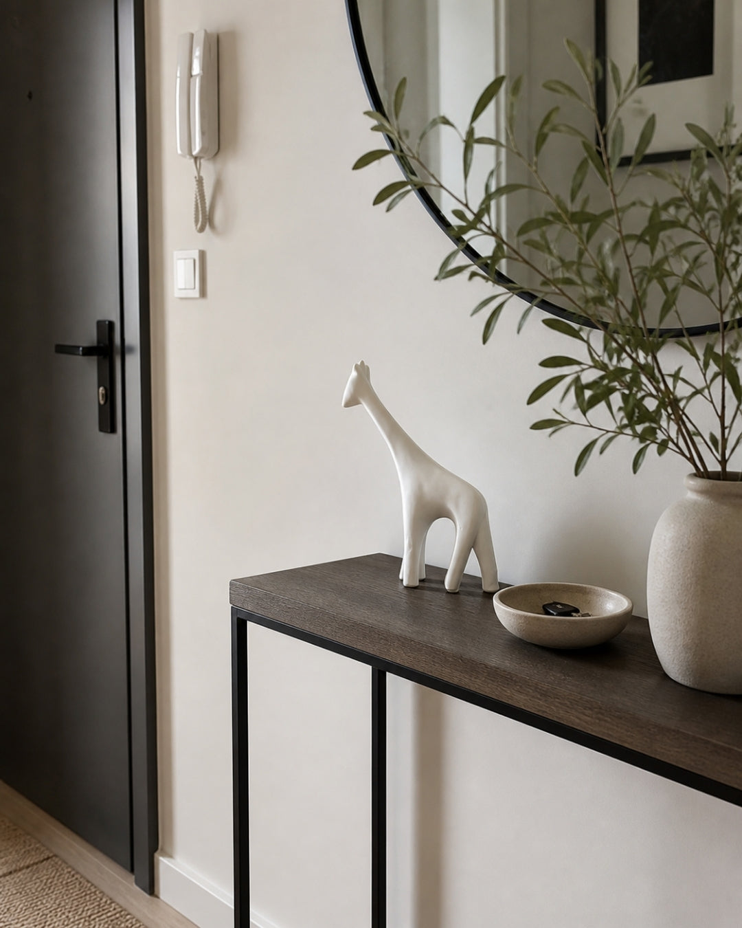Figura Decorativa de Jirafa Minimalista