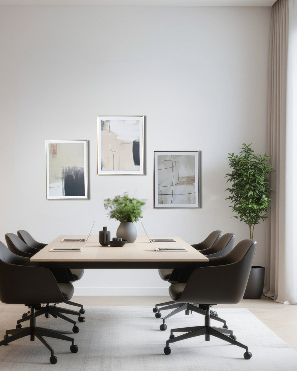 Sombra Giorgia - Cuadro abstracto – Set x 3 Piezas