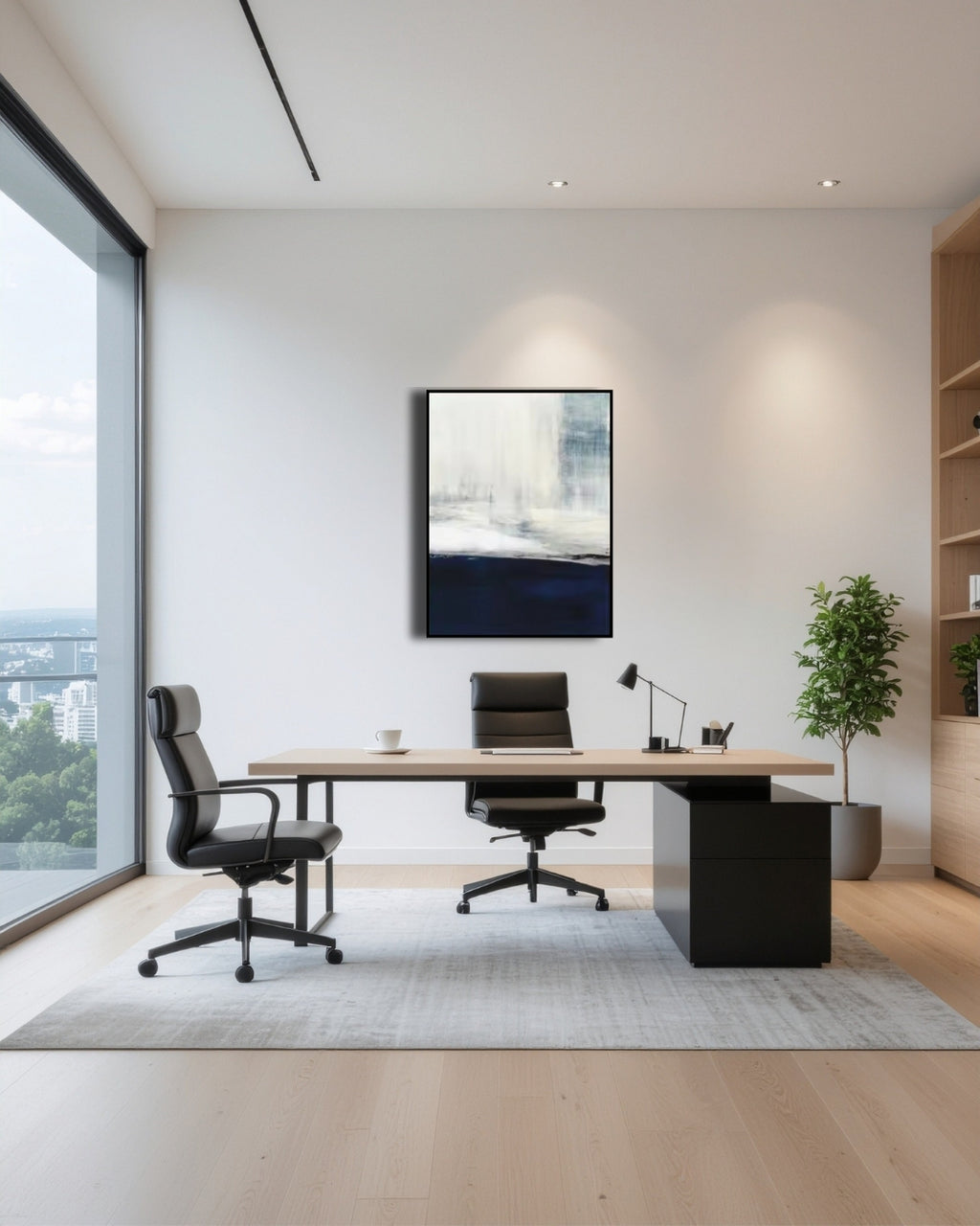 Cuadro abstracto 90 x 120 cm.,  Horizon