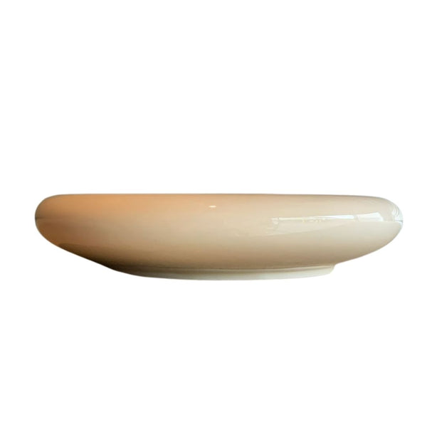 Sky - Oval Porcelain Bowl with Reactive Glaze
