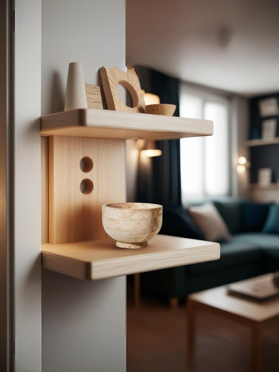 Bowlwood - Bowl decorativo de madera de estilo rústico