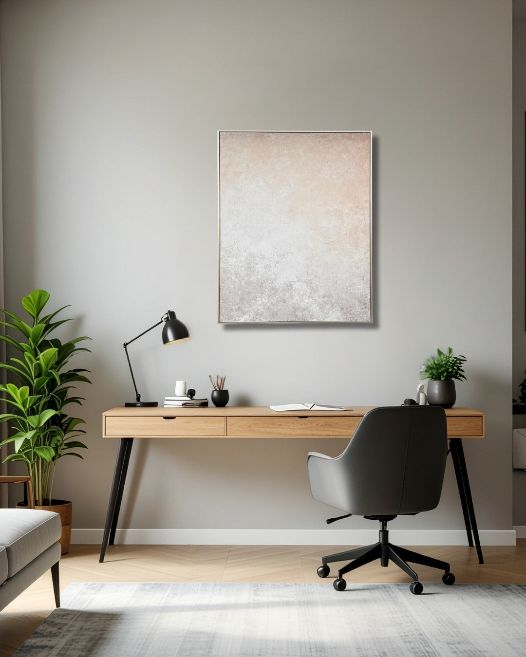 Cuadro abstracto 50 x 70 cm., Stone Fade