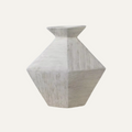Jarrón de cerámica con forma hexagonal - Mangkant
