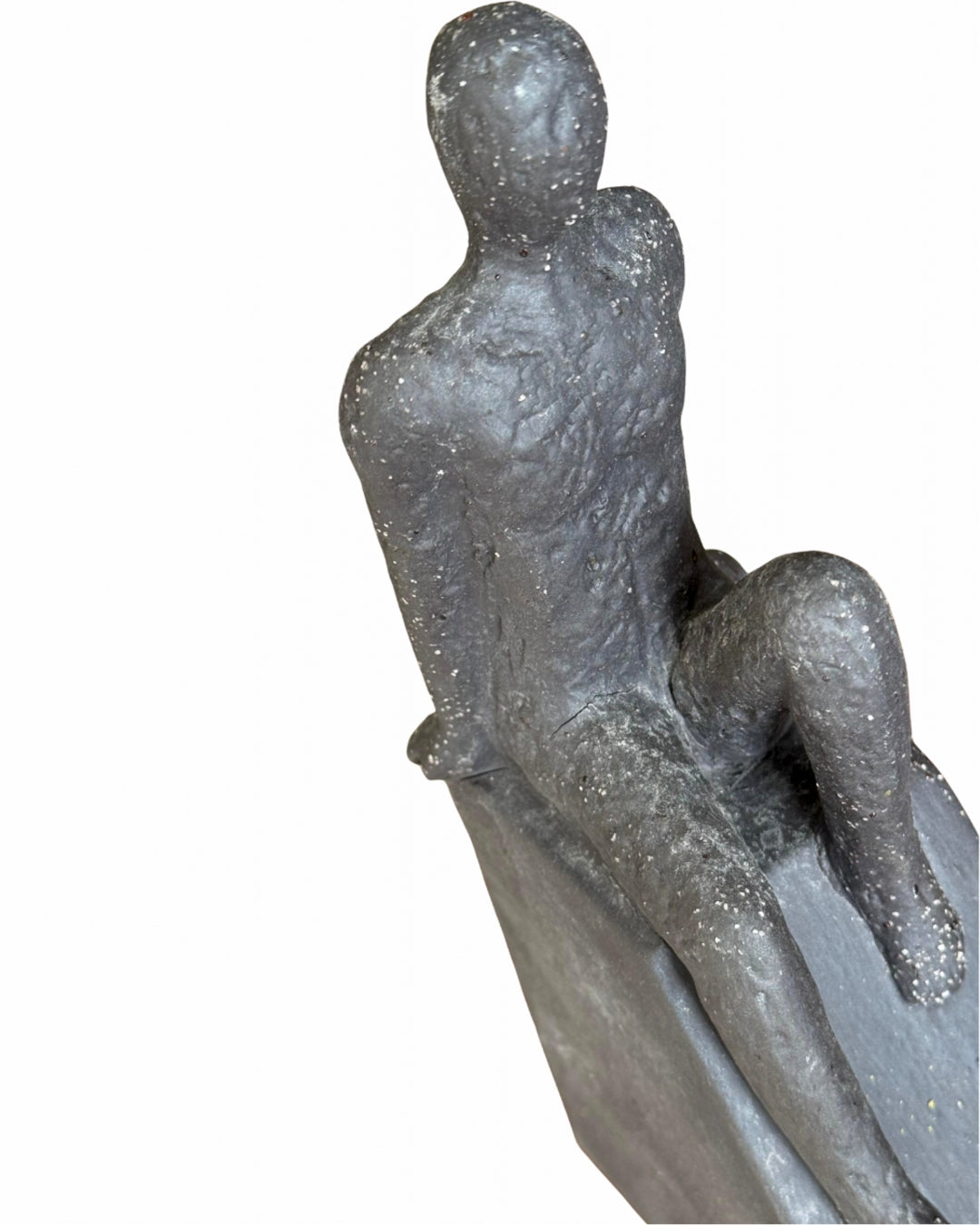 Paus - Escultura de cerámica con acabado rústico