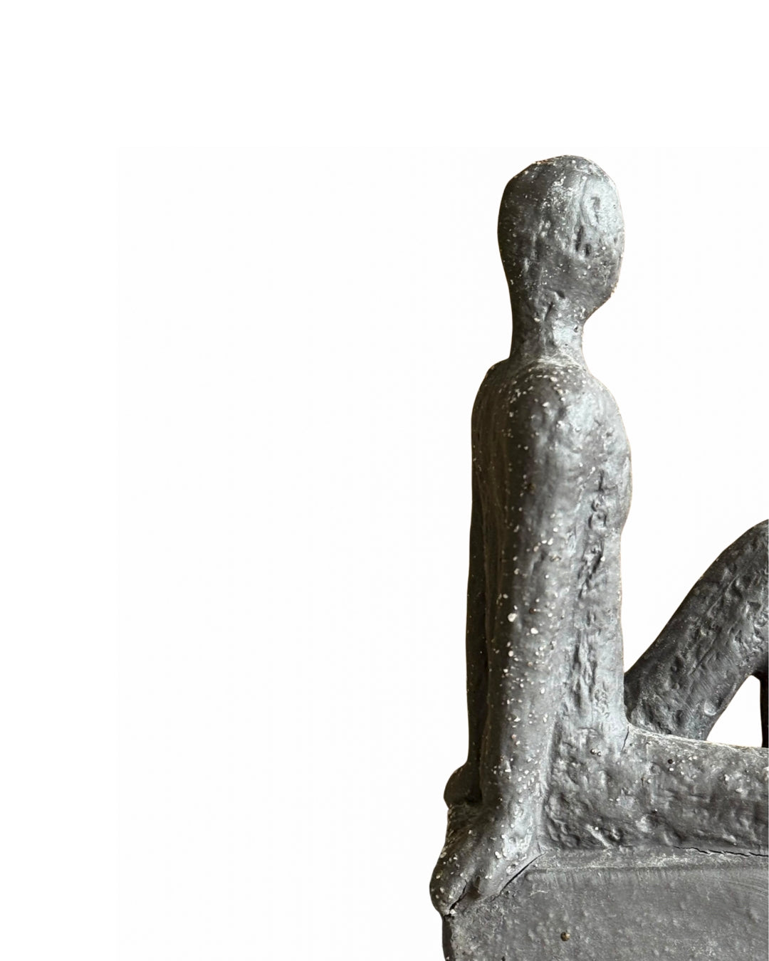 Paus - Escultura de cerámica con acabado rústico