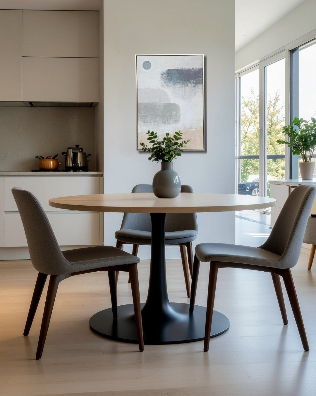 Cuadro abstracto 50 x 70cm., Azure Mist