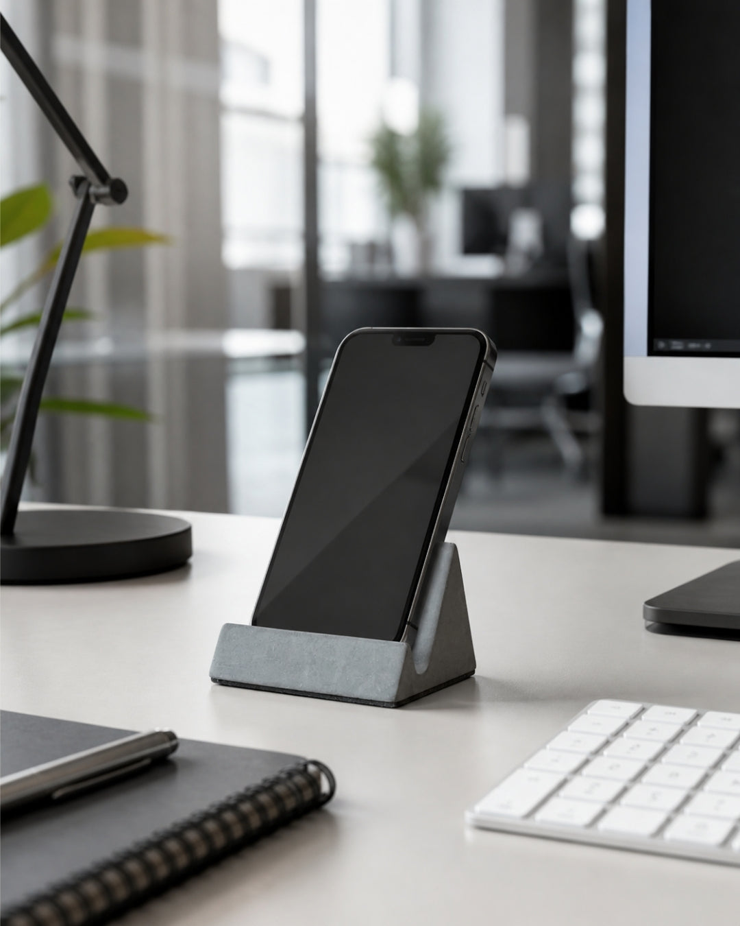 Soporte para celular ejecutivo de concreto - Dusserdolf
