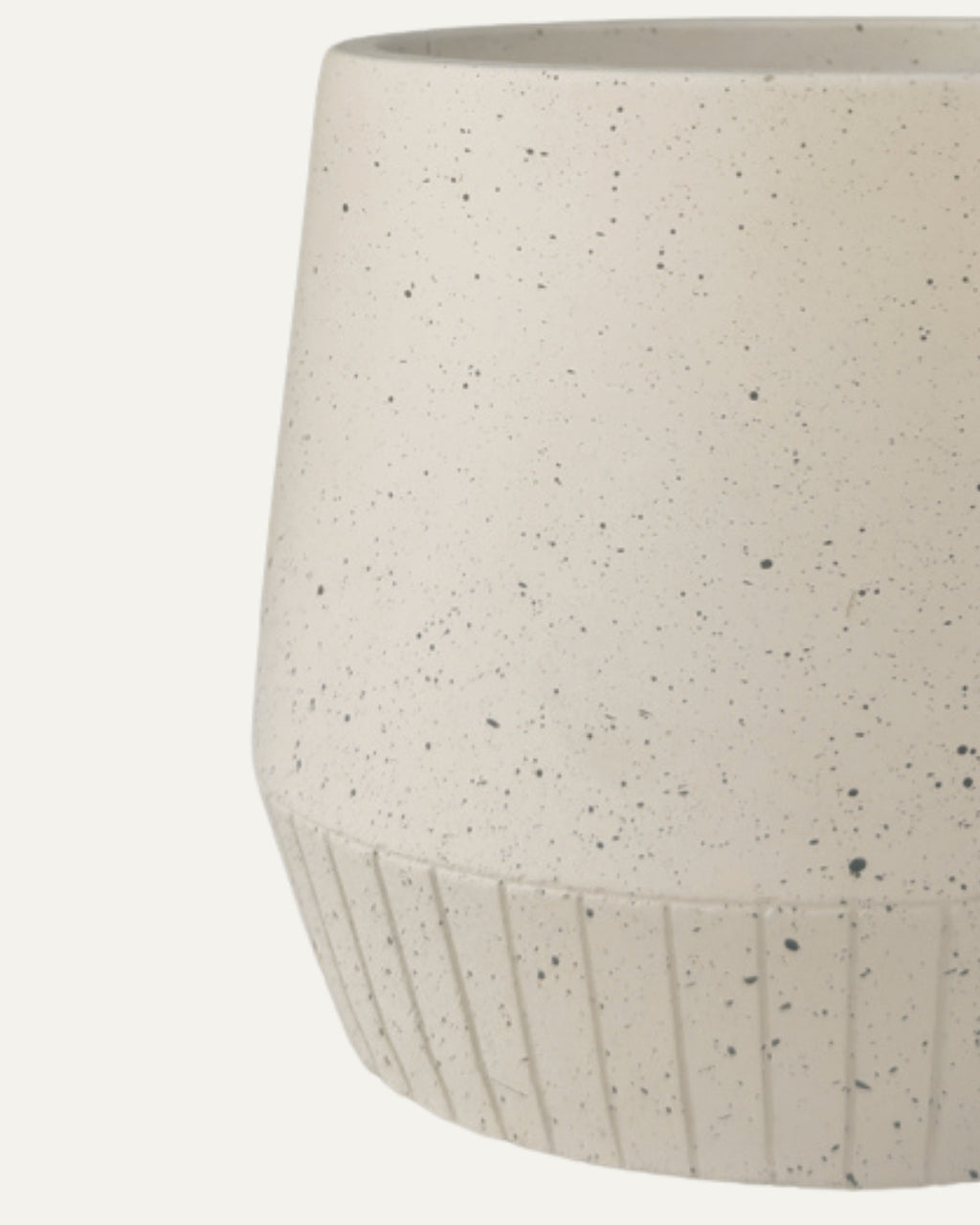 Macetero jaspeado con relieve de líneas - Ginebra