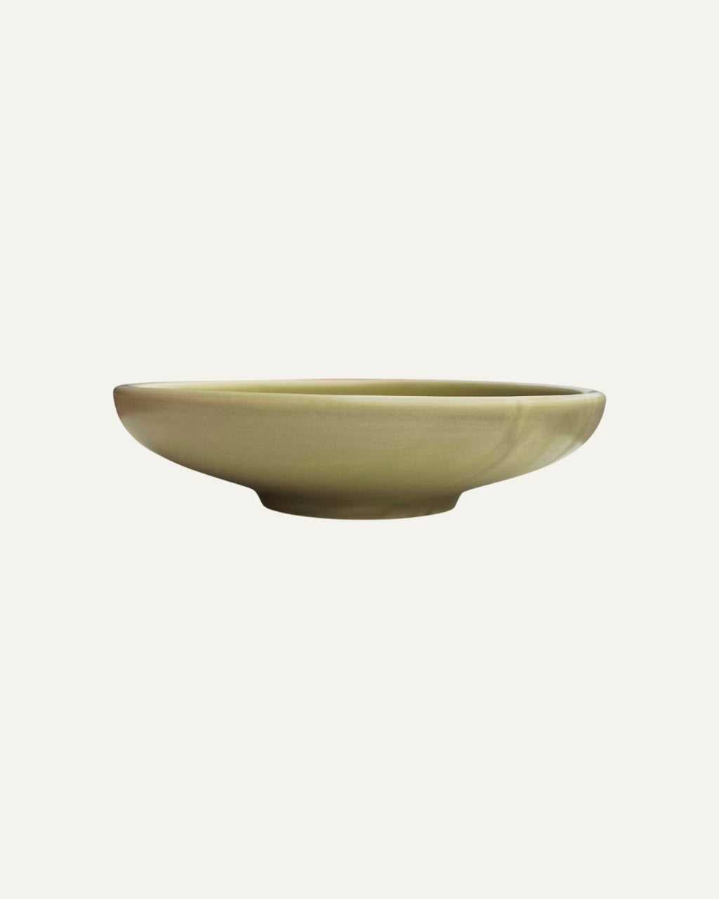 Plato Beige salvia con acabado reactive glaze - Traktskal