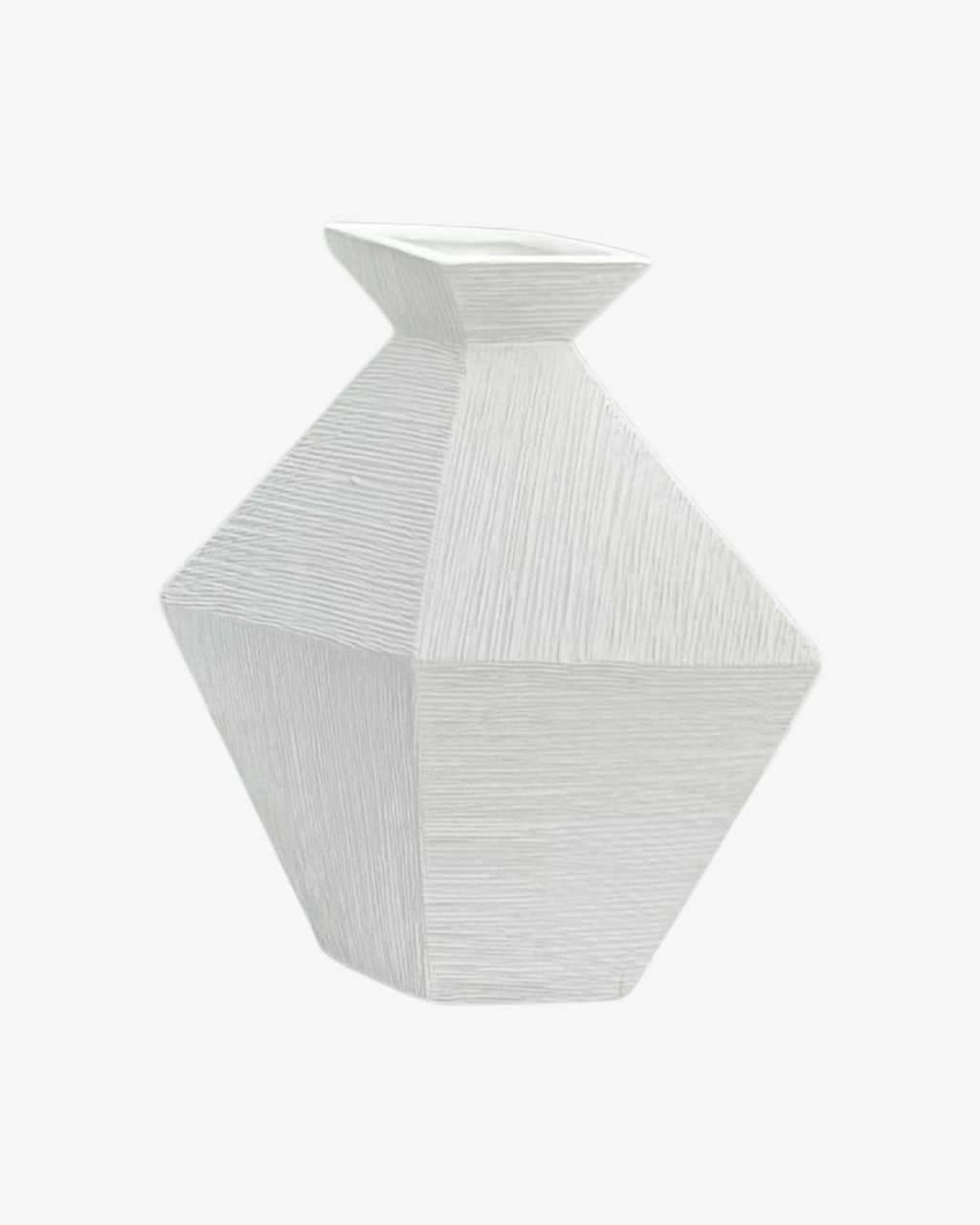 Jarrón de cerámica con forma hexagonal - Mangkant
