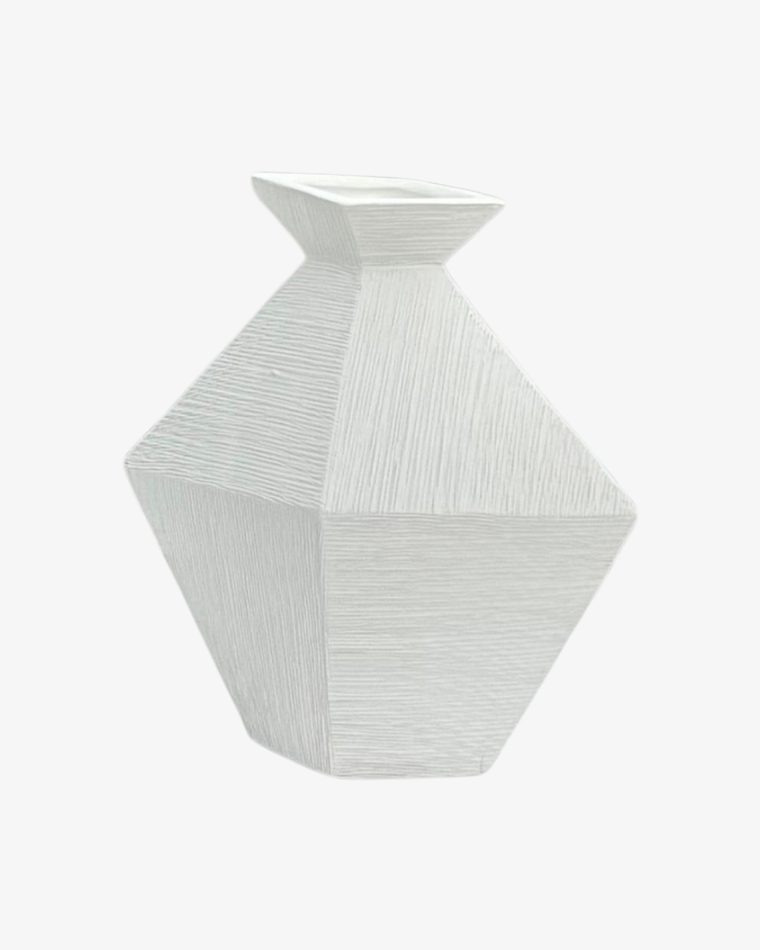 Jarrón de cerámica con forma hexagonal - Mangkant