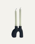 Candelabro de cerámica para 2 velas - Kvist