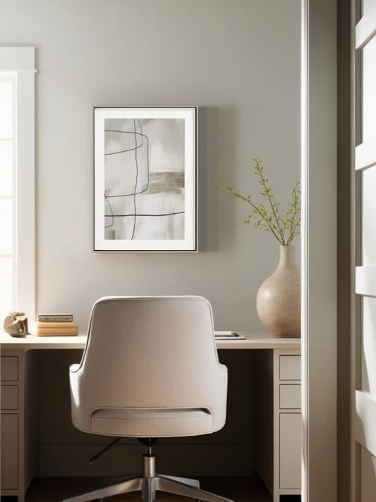 Framed Abstract Canvas Wall Art Set – 27.5" x 19.6"