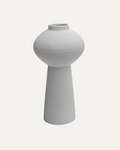 Jarrón de cerámica blanco Kuppel - 25 cm alto