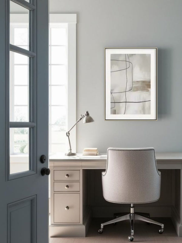 Framed Abstract Canvas Wall Art Set – 27.5" x 19.6"