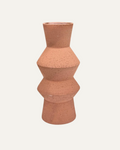 Jarrón terracota con silueta zigzag 30 cm. -  Twist
