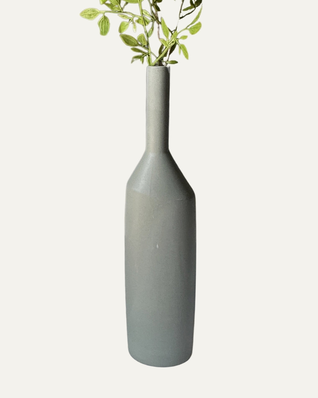 Jarrón delgado tipo botella con silueta recta - 35 cm. Dubai