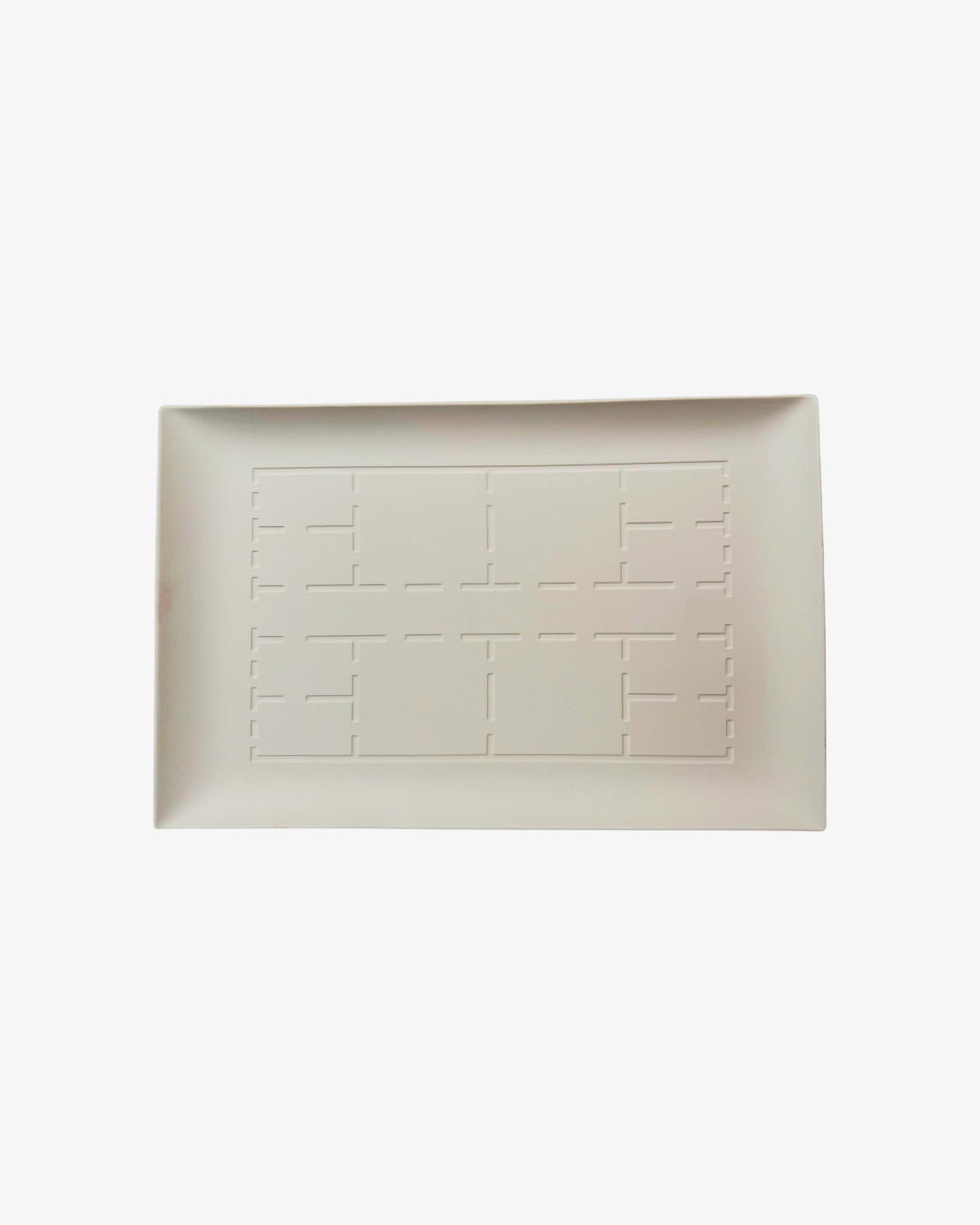 Bandeja decorativa  blanca