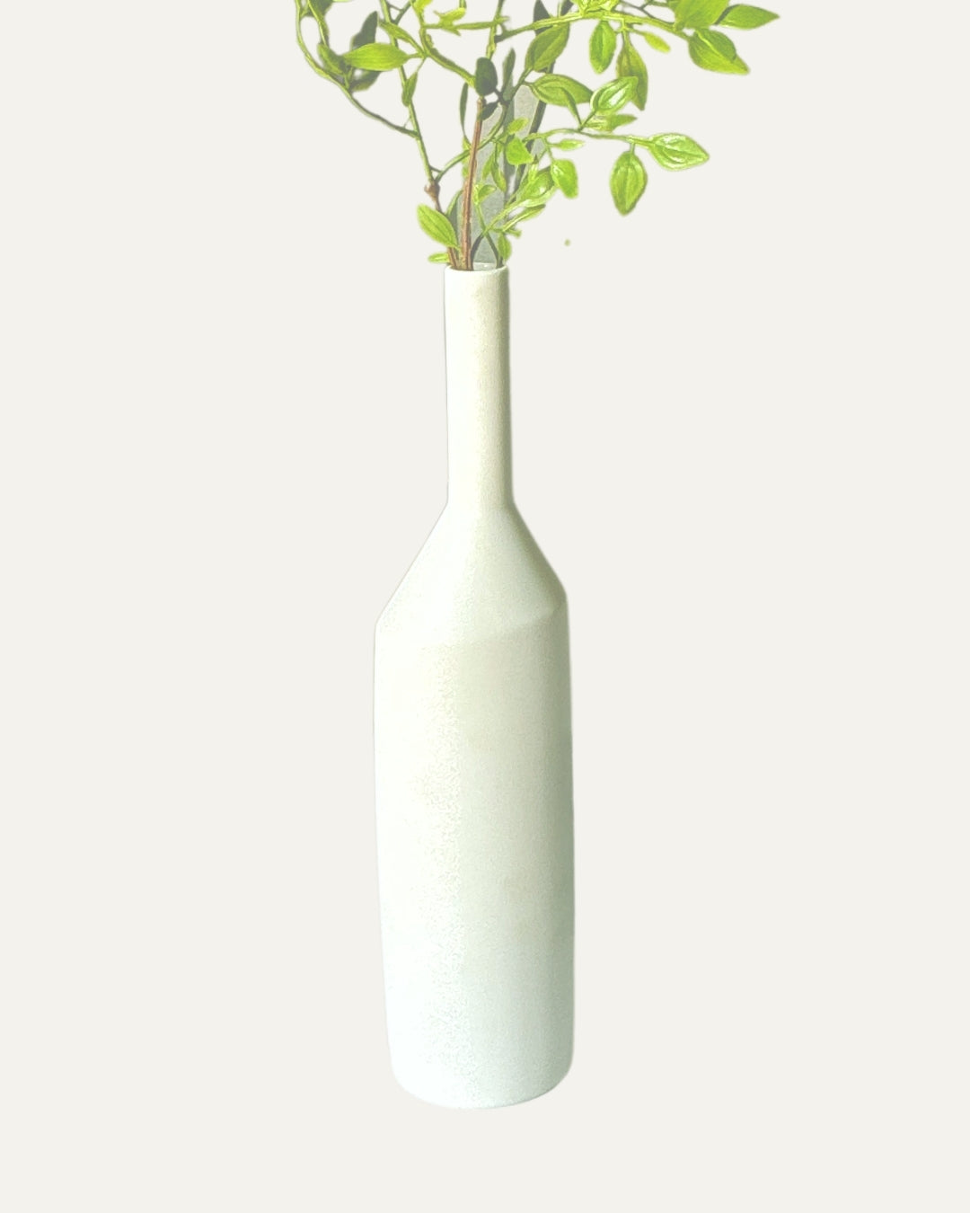 Jarrón delgado tipo botella con silueta recta - 35 cm. Dubai