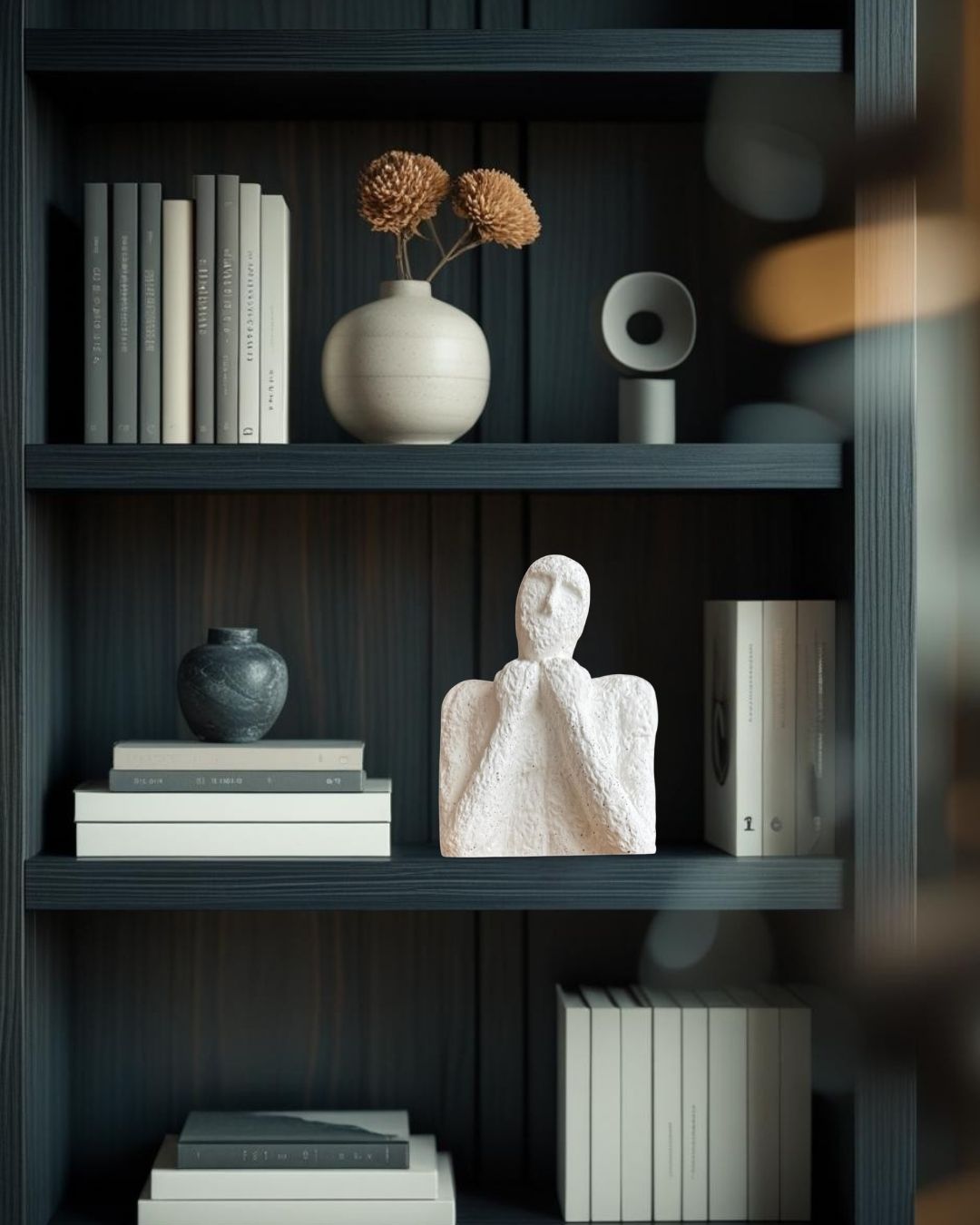 Escultura de cuerpo humano rústica