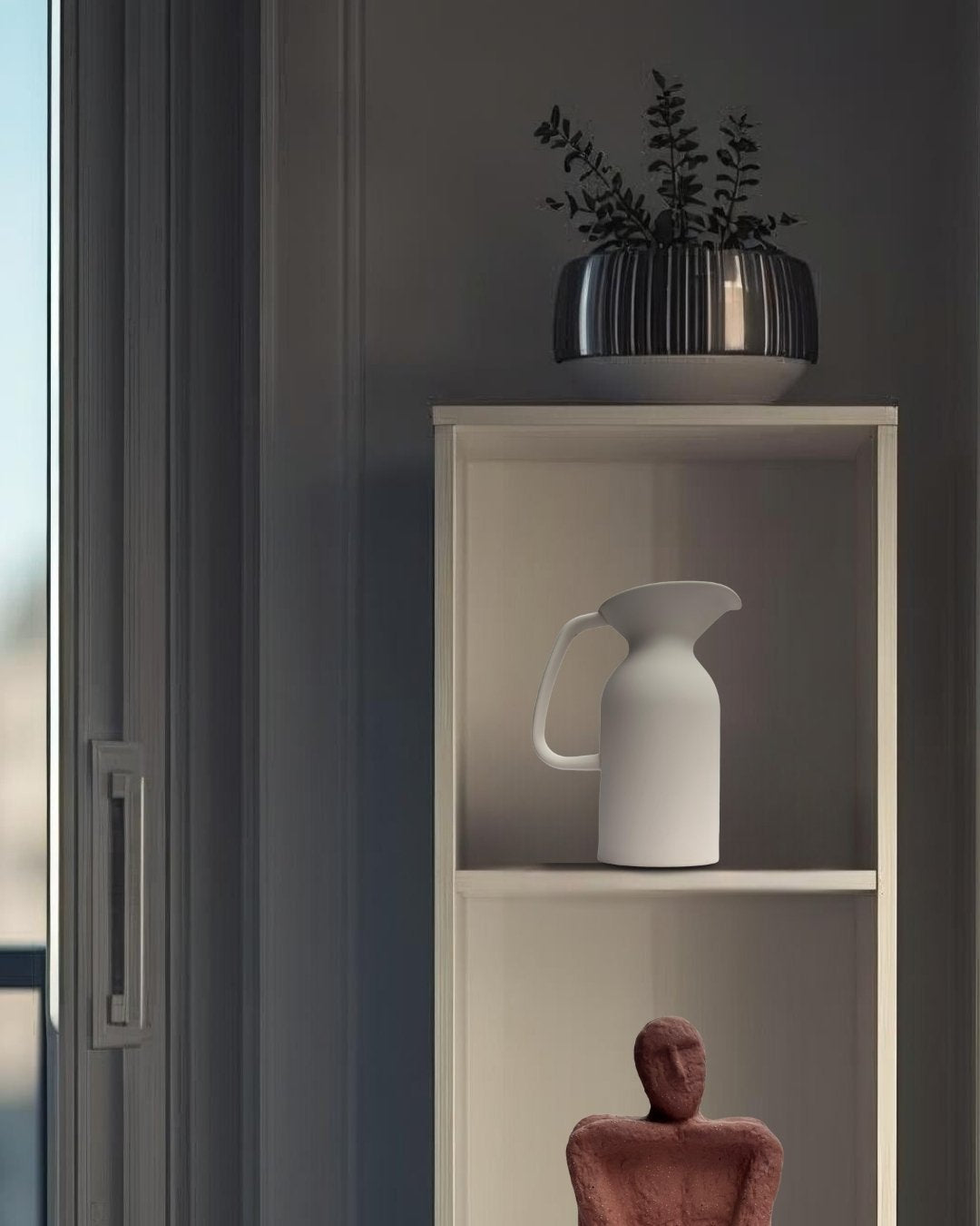jarra decorativa beige