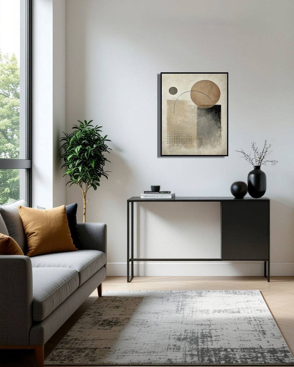 Cuadro abstracto 60 x 80 cm, Ivory Balance