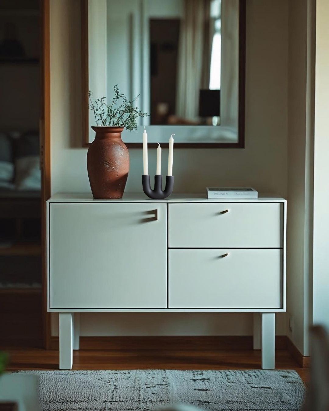 Trident -  Candelabro de cerámica para 3 velas