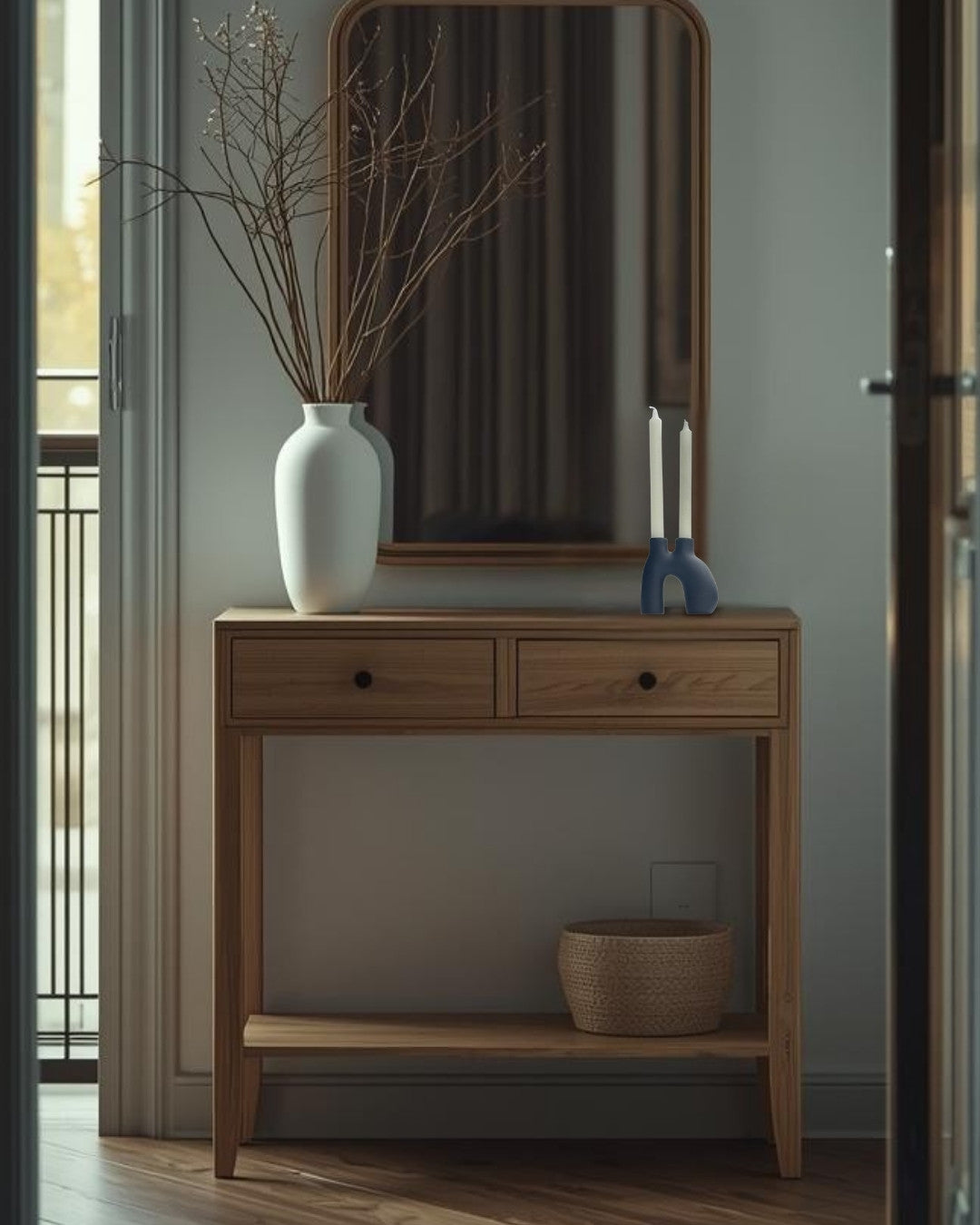 Candelabro de cerámica para 2 velas - Kvist