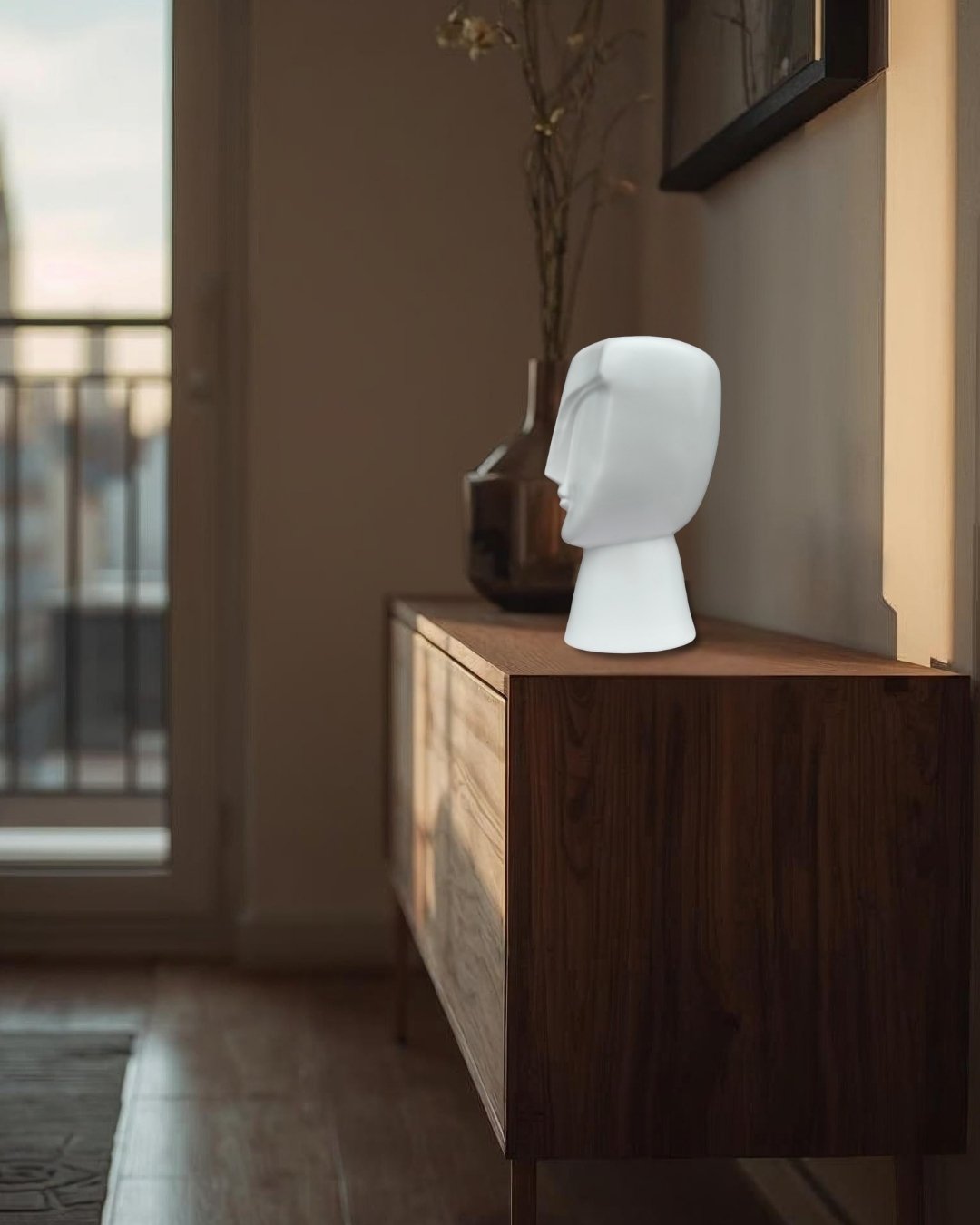 Escultura alta rostro