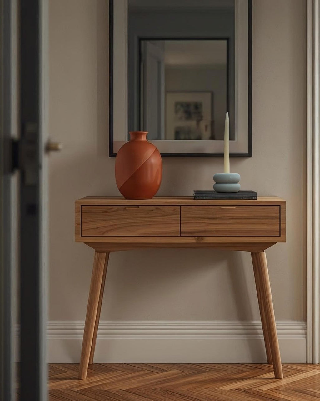 Portavelas de cerámica - Roll