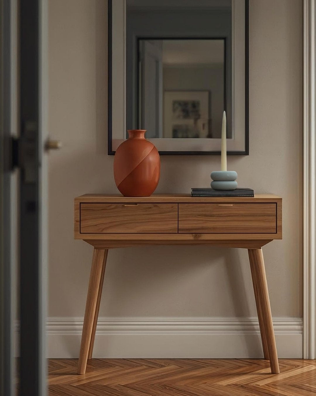 Portavelas de cerámica - Roll