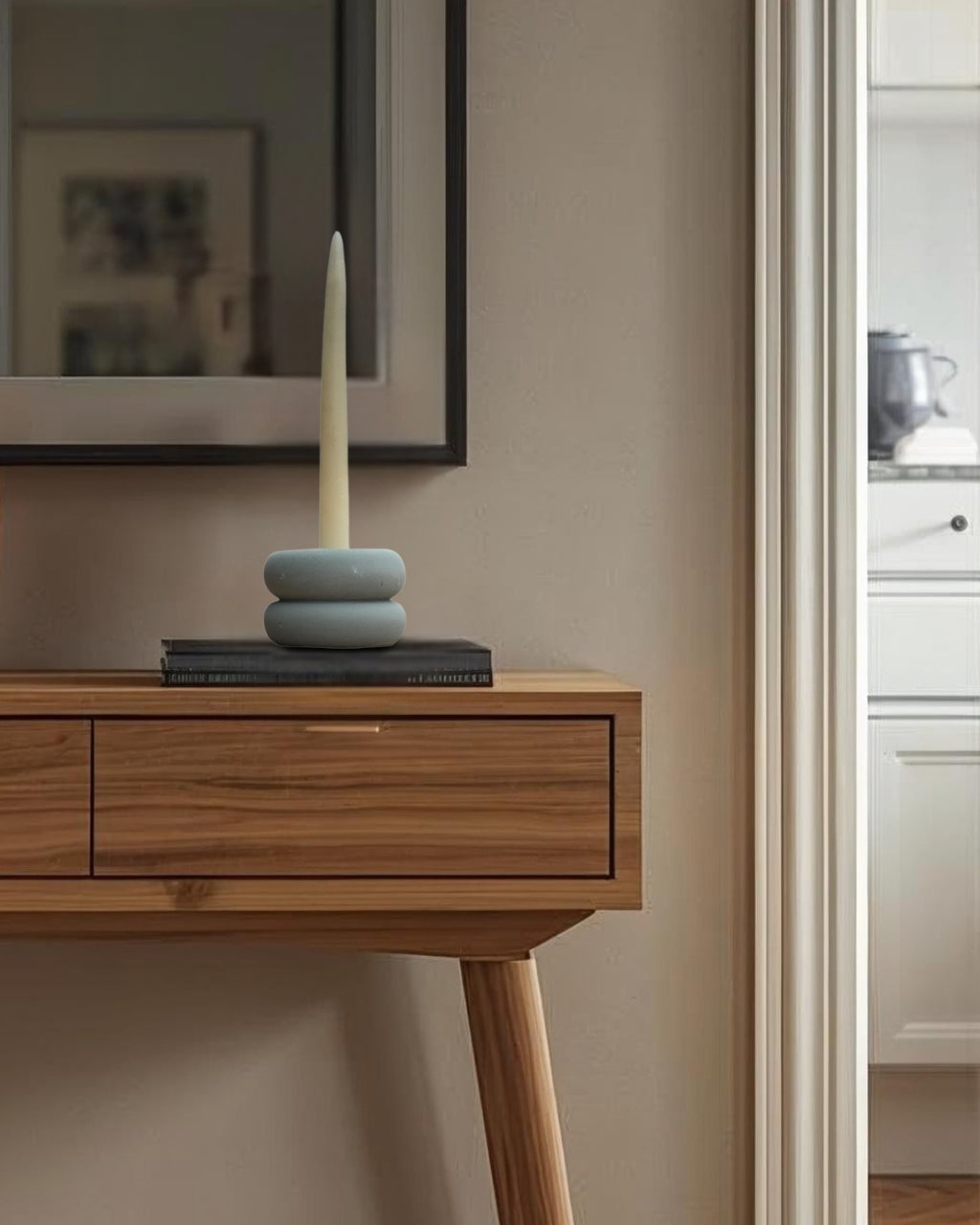 Portavelas de cerámica - Roll