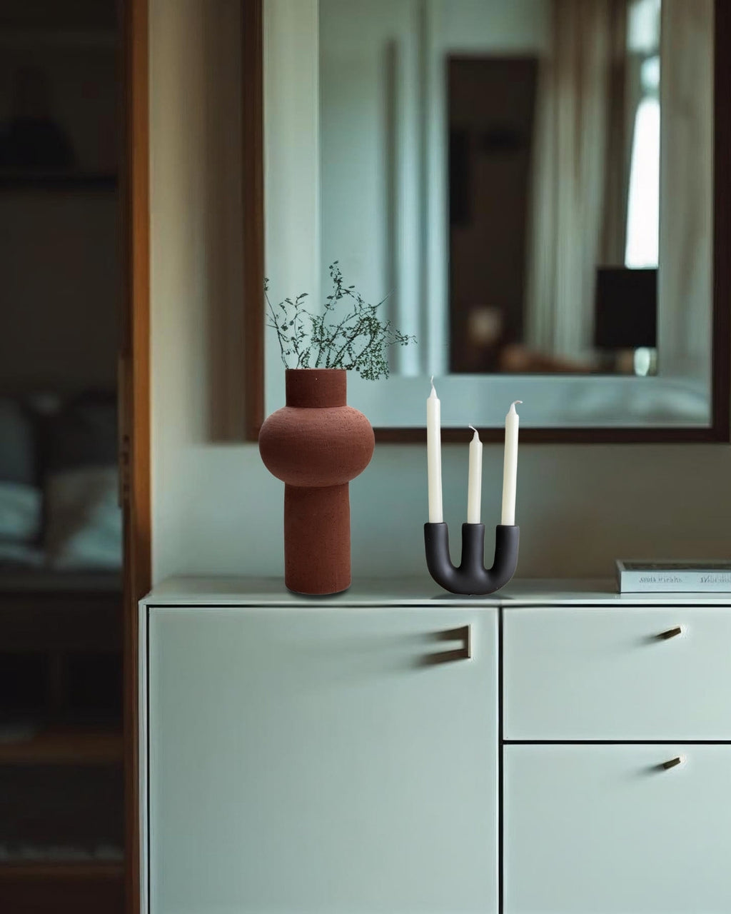 Jarrón terracota Totem - 30 cm.