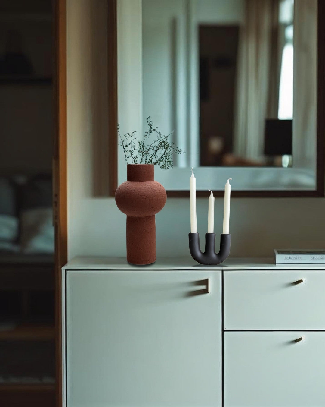 Jarrón terracota Totem - 30 cm.