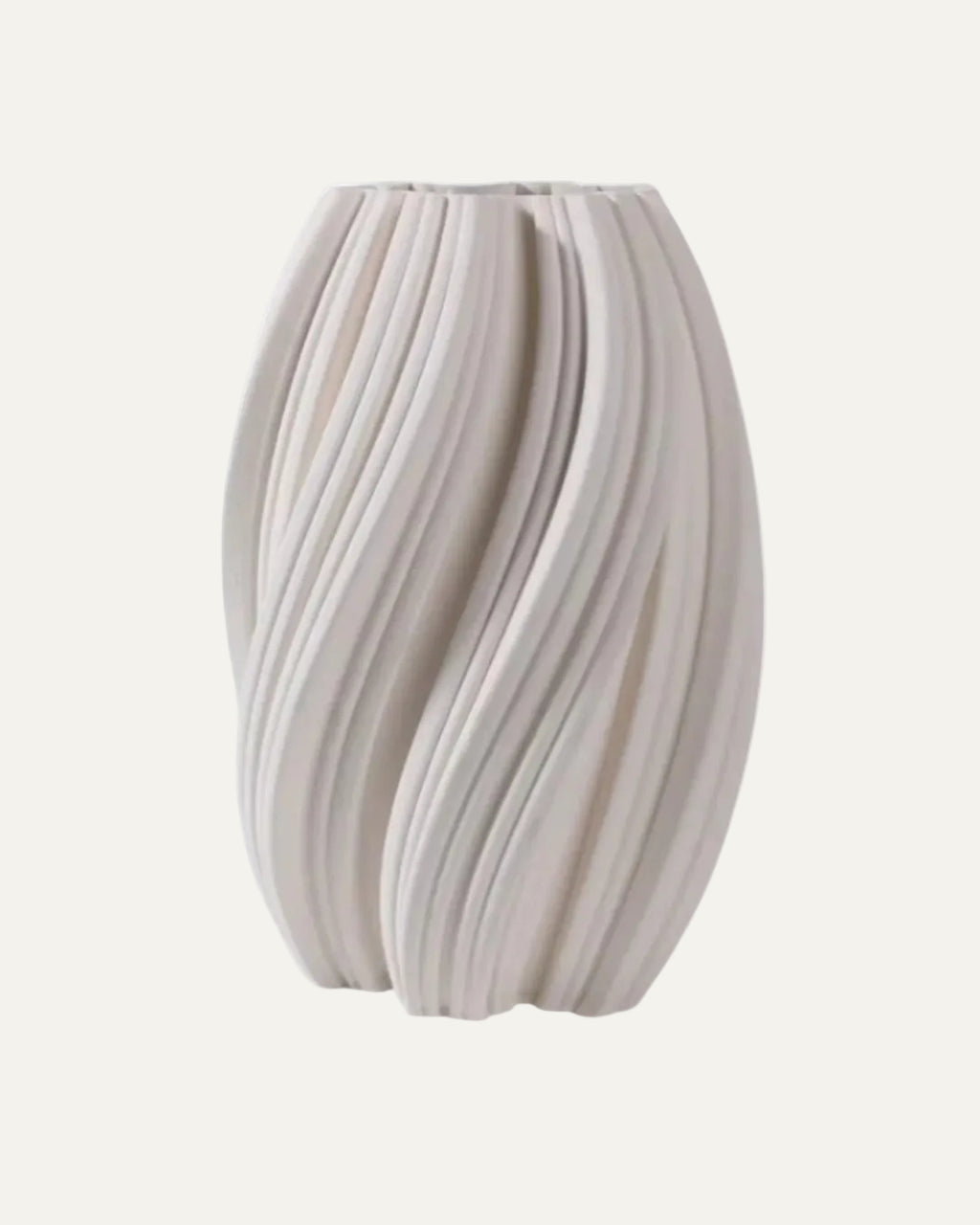 Jarrón impreso en 3D con textura ondulada Kaskad