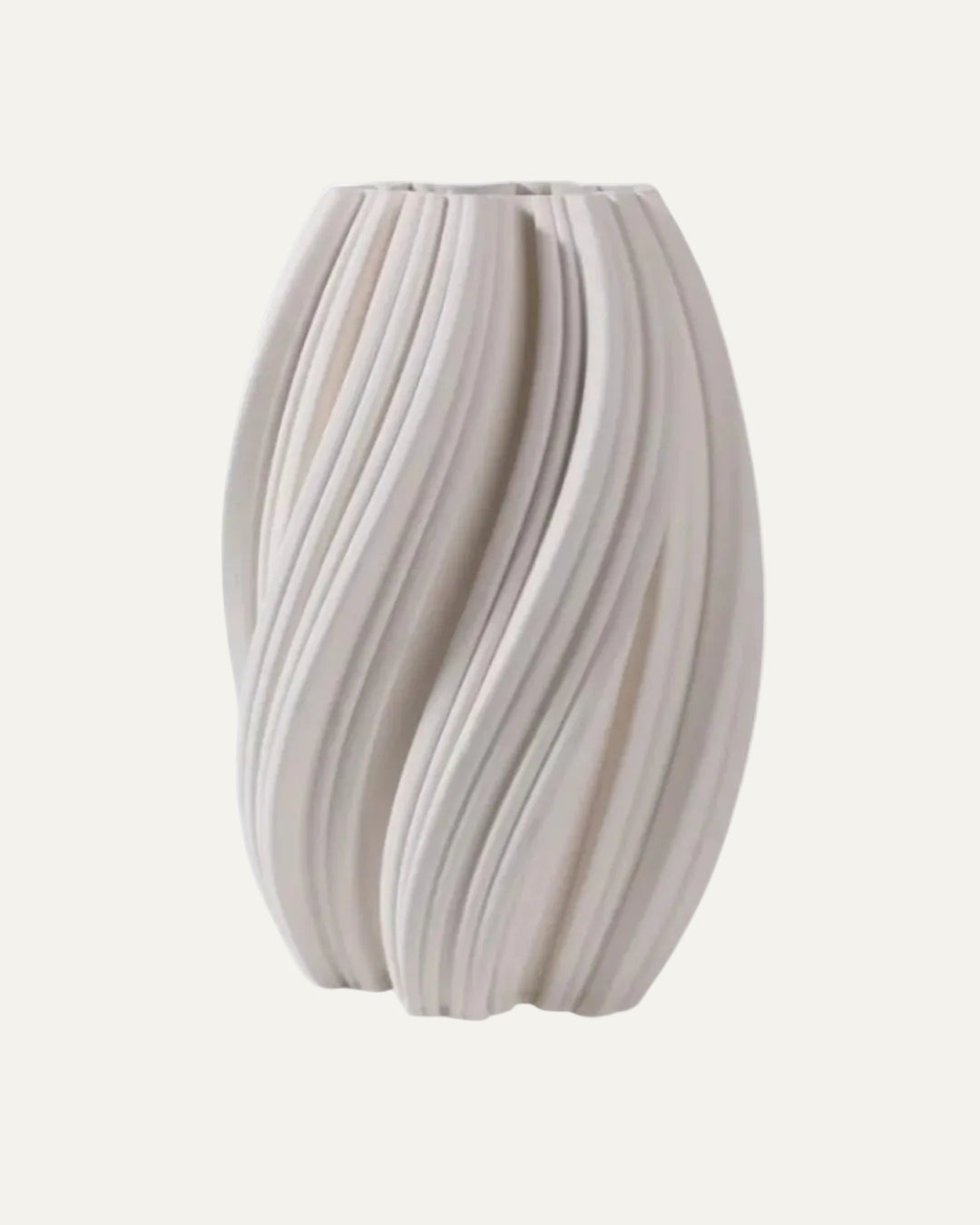 Jarrón impreso en 3D con textura ondulada Kaskad
