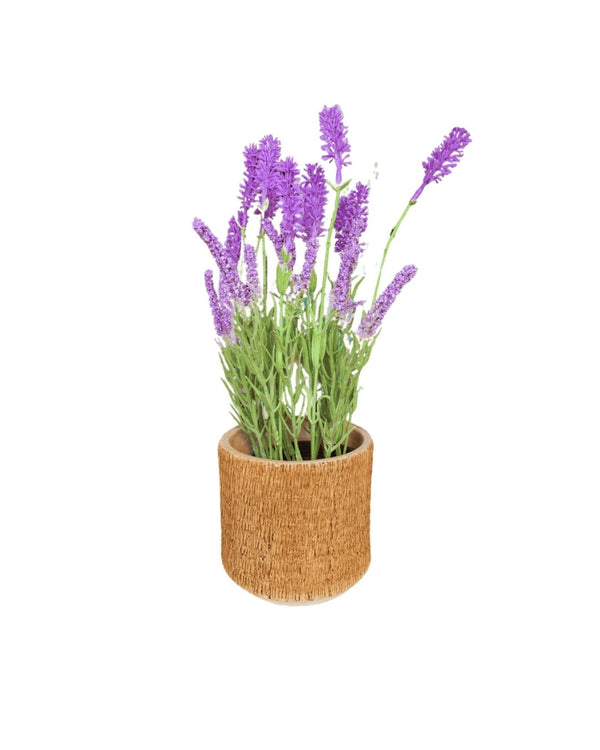 Lavender – 13.39" Faux Plant in a Decorative Planter