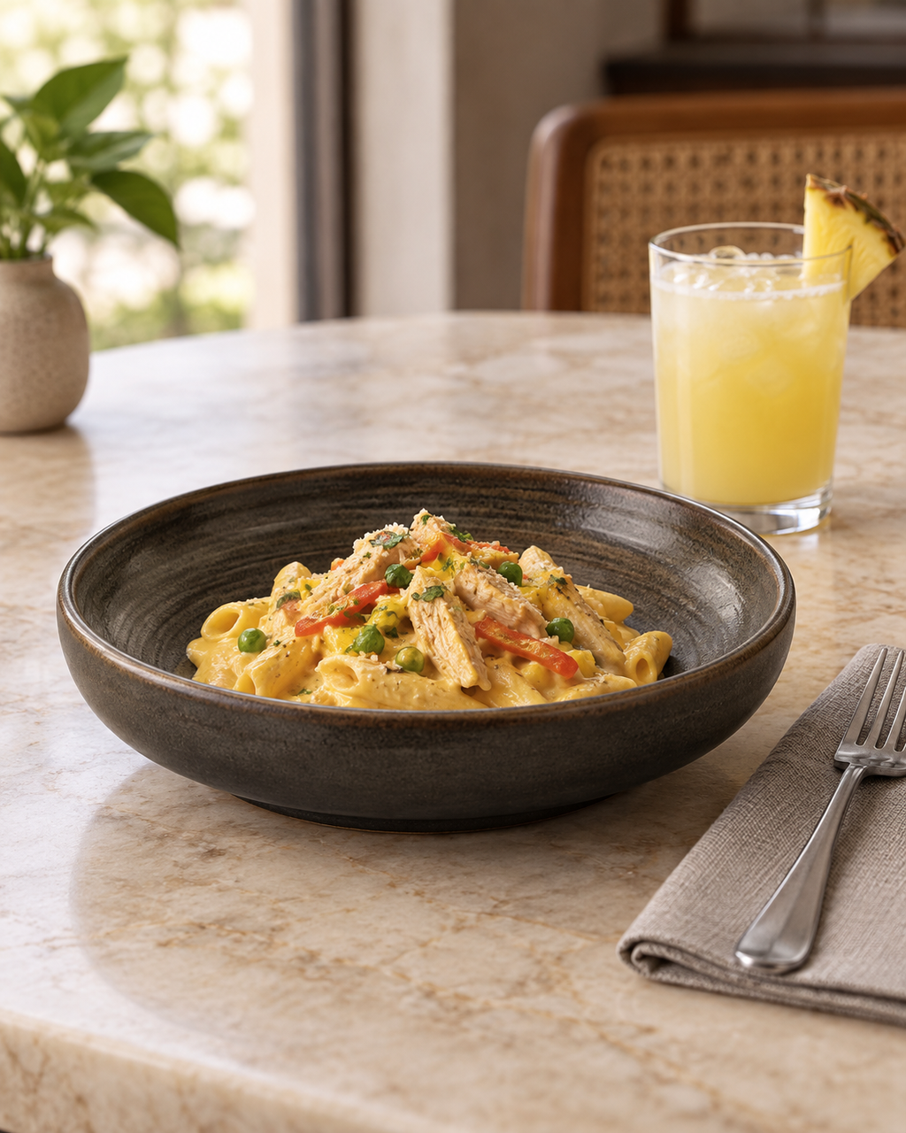 Plato hondo carbón con anillos – Sombra
